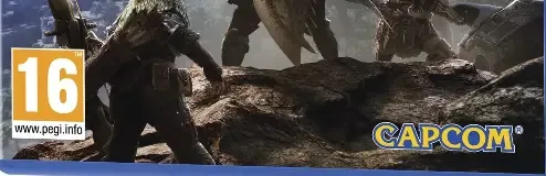 Monster Hunter: World, the PEGI square on its front
