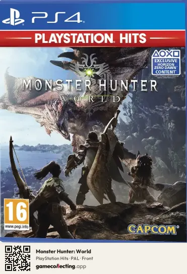 Monster Hunter: World PlayStation 4, PAL box front