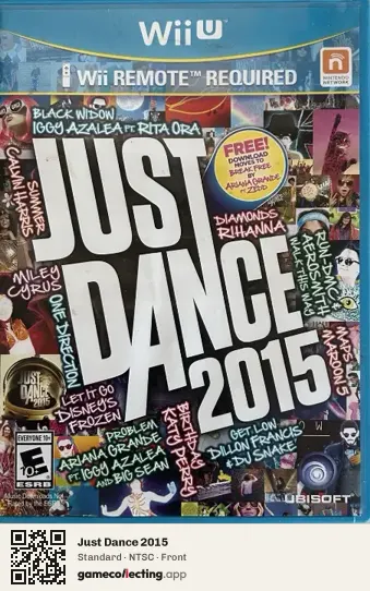 Just Dance 2015 Nintendo Wii U, NTSC box front