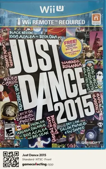 Just Dance 2015 Nintendo Wii U, NTSC box front