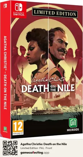 Agatha Christie: Death on the Nile Nintendo Switch, PAL box front