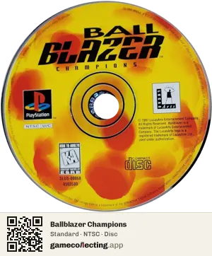 Ballblazer Champions PlayStation, NTSC disc
