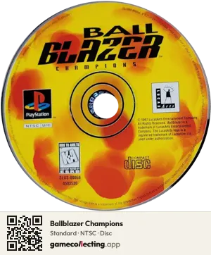 Ballblazer Champions PlayStation, NTSC disc