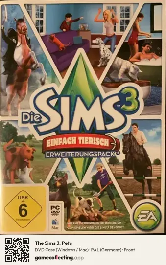 The Sims 3: Pets Computer, Germany box front