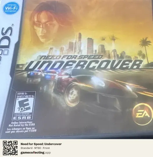 Need for Speed: Undercover Nintendo DS, NTSC box front