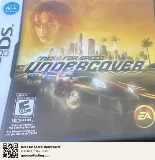 Need for Speed: Undercover Nintendo DS, NTSC box front