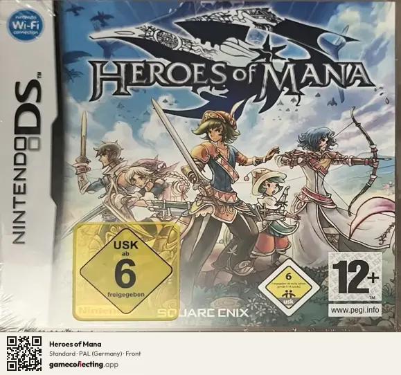Heroes of Mana Nintendo DS, Germany box front
