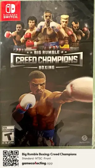 Big Rumble Boxing: Creed Champions Nintendo Switch, NTSC box front