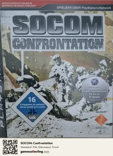 SOCOM: Confrontation PlayStation 3, Germany box front
