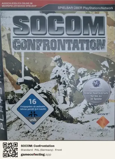 SOCOM: Confrontation PlayStation 3, Germany box front