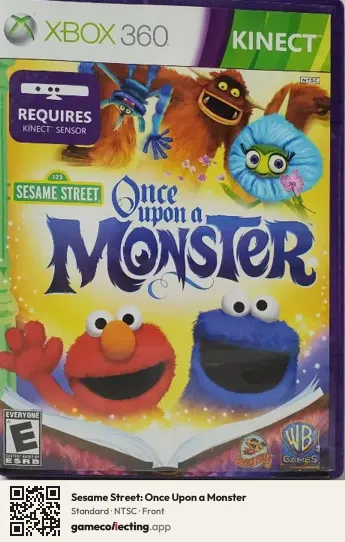 Sesame Street: Once Upon a Monster Xbox 360, NTSC box front