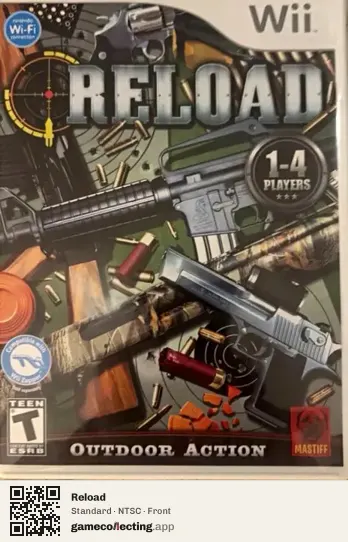 Reload Nintendo Wii, NTSC box front