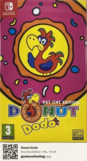 Donut Dodo Nintendo Switch, PAL box front