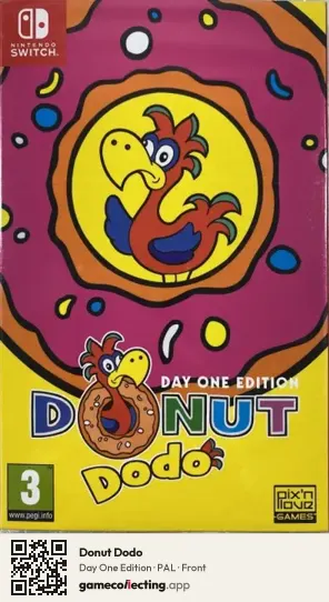 Donut Dodo Nintendo Switch, PAL box front
