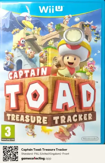 Captain Toad: Treasure Tracker Nintendo Wii U, United Kingdom box front