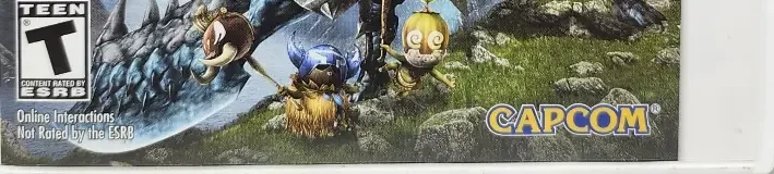 Monster Hunter 3 Ultimate, the ESRB box on its front