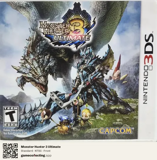 Monster Hunter 3 Ultimate Nintendo 3DS, NTSC box front