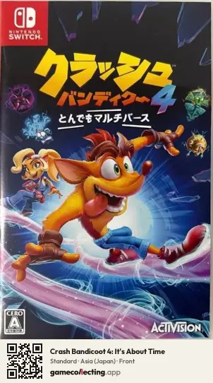 Crash Bandicoot 4: It's About Time Nintendo Switch, Asia box front