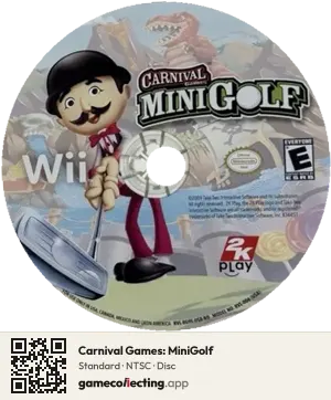 Carnival Games: MiniGolf Nintendo Wii, NTSC disc