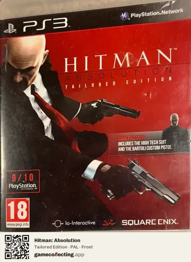 Hitman: Absolution PlayStation 3, PAL box front