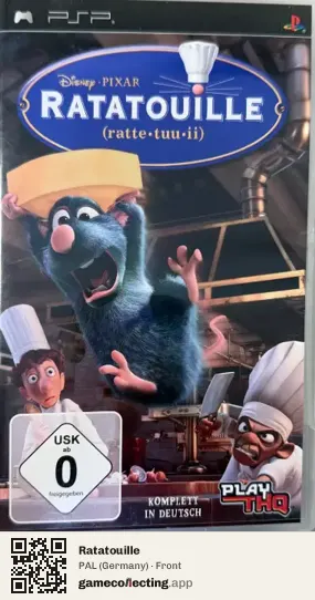 Ratatouille PlayStation Portable, Germany box front