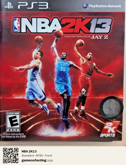 NBA 2K13 PlayStation 3, NTSC box front