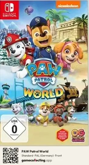PAW Patrol World Nintendo Switch, Germany box front