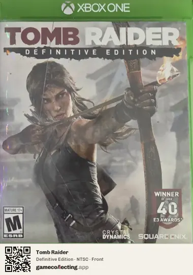 Tomb Raider Xbox One, NTSC box front