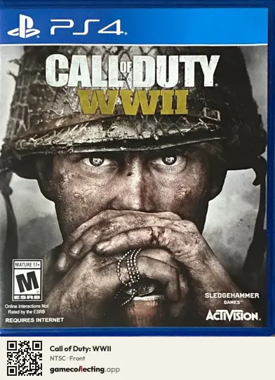 Call of Duty: WWII PlayStation 4, NTSC box front