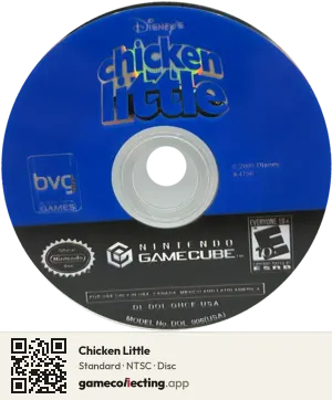 Chicken Little Nintendo GameCube, NTSC disc