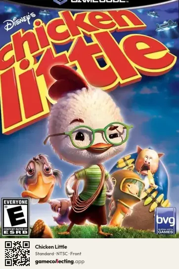 Chicken Little Nintendo GameCube, NTSC box front