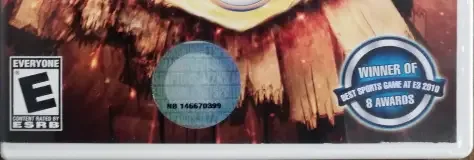 NBA Jam, the ESRB box on its front