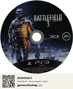 Battlefield 3 PlayStation 3, Asia disc