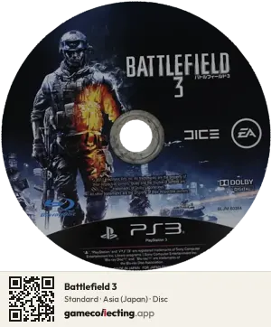 Battlefield 3 PlayStation 3, Asia disc