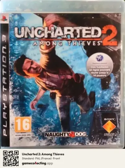 Uncharted 2: Among Thieves PlayStation 3, France box front