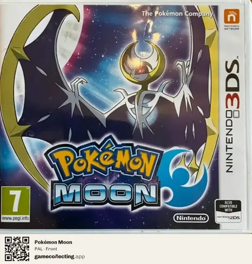 Pokémon Moon Nintendo 3DS, PAL box front