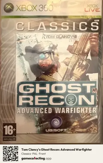 Tom Clancy's Ghost Recon: Advanced Warfighter Xbox 360, PAL box front