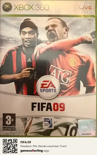 FIFA 09 Xbox 360, Nordic countries box front