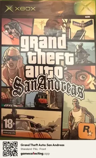 Grand Theft Auto: San Andreas Xbox, PAL box front