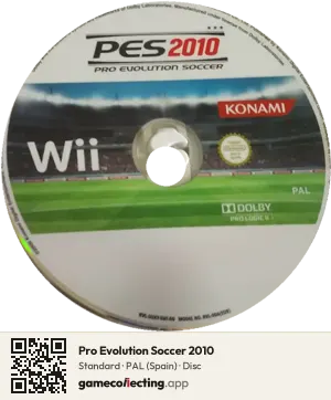 Pro Evolution Soccer 2010 Nintendo Wii, PAL disc
