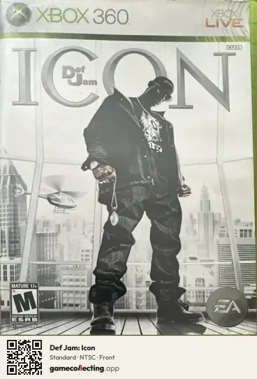 Def Jam: Icon Xbox 360, NTSC box front