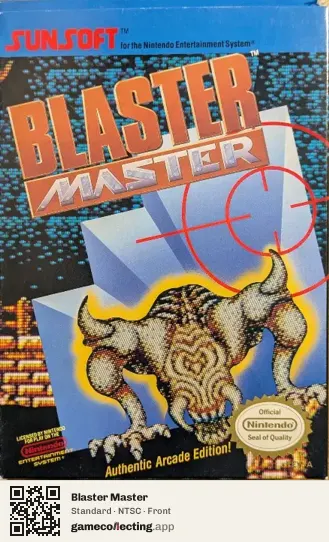 Blaster Master Nintendo Entertainment System, NTSC box front