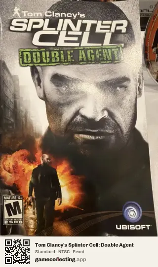 Tom Clancy's Splinter Cell: Double Agent PlayStation 2, NTSC box front