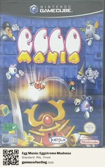 Egg Mania: Eggstreme Madness Nintendo GameCube, PAL box front