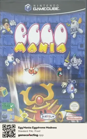 Egg Mania: Eggstreme Madness Nintendo GameCube, PAL box front
