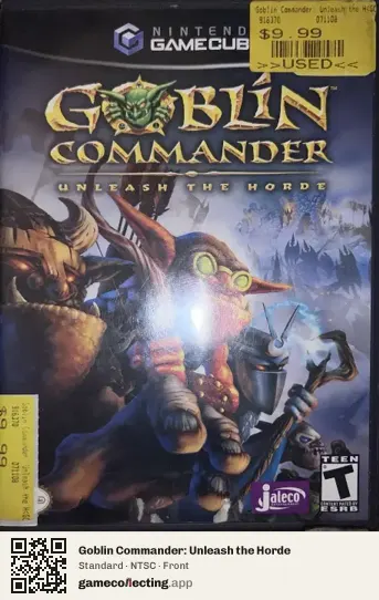 Goblin Commander: Unleash the Horde Nintendo GameCube, NTSC box front