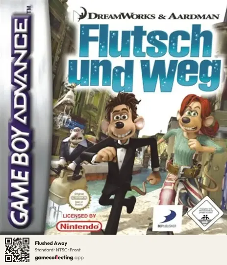 Flushed Away Game Boy Advance, NTSC box front