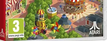 RollerCoaster Tycoon Adventures, the PEGI square on its front