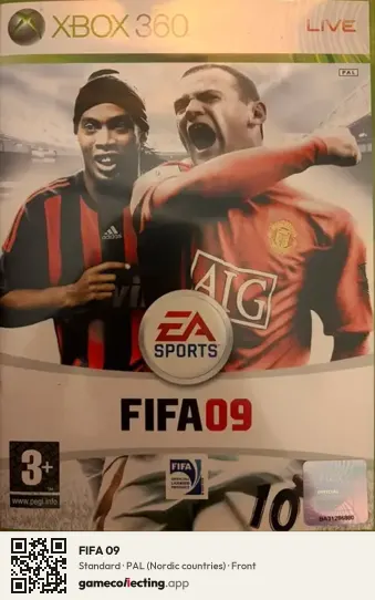 FIFA 09 Xbox 360, Nordic countries box front