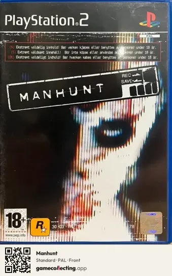 Manhunt PlayStation 2, PAL box front